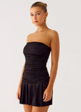 Meridella Strapless Mini Dress Black