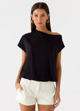 Raeni Off Shoulder Top Black