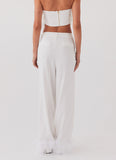 Shake It Off Feather Pants Snow