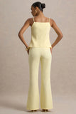 Jada Lemon Tailored Flared Leg Trousers