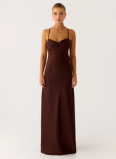 Joanie Maxi Dress Chocolate