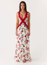 Aoifie Maxi Dress Ivory Bloom