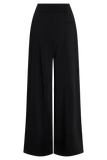 Jacqueline Pleated Wide Leg Pants Black