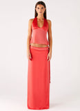 Pollie Halter Top Coral