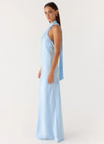 Keena Scarf Maxi Dress Blue