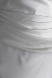 Jasmine Strapless Satin Maxi Dress White