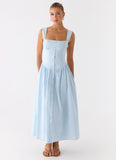Emmalina Midi Dress Blue