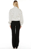 Front Page White Polka Dot Jacket