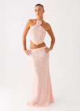 Nico Sequin Maxi Skirt Pink