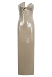 Winston Strapless Sequin Maxi Dress Taupe