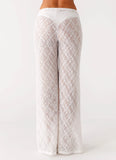 Matcha Lace Pants White