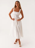 Waiting On You Midi Dress White