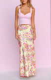 Genevieve Yellow Bloom Maxi Skirt