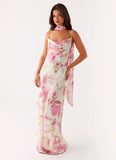 Spencer Maxi Dress Ivory Floral Print