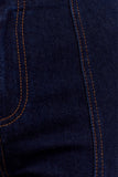 Clio Paneled Flare Jeans Indigo Blue