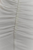 Vienna Slinky Cut Out Maxi Dress White