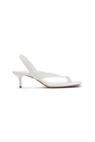 Mai Sling Back Thong Heel White