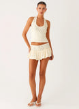 Vegas Nights Halter Neck Top Yellow