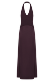 Maura Taffeta And Satin Maxi Dress Wine