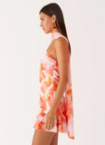 Manon Scarf Mini Dress Blushing Blossom