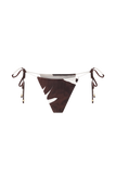 Marquise Bikini Bottom Chocolate Deco Fleur Print