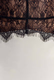 Dinah Lace And Satin Mini Dress Black Ivory