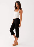 Rue Capri Pants Black