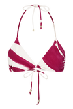 Marquise Bikini Top Dragonfruit Deco Fleur Print