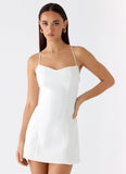 Famous Mini Dress White