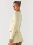 Landon Long Sleeve Top Butter Yellow