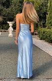 Alexia Blue Strapless Maxi Dress