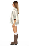 Tilda Green Stripe Polo Shirt