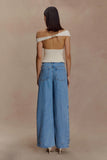 Carley Off Shoulder Knit Top Ivory