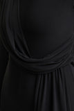 Havenna Black High Neck Jumpsuit