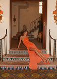 Janelle Beaded Maxi Dress Orange