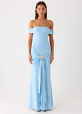 Vee Bardot Maxi Dress Blue