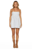 Berrie Blue Strapless Mini Dress