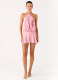 This Love Halter Mini Dress Pink