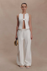 Aldea Cotton Sleeveless Top White