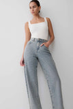 Tyla Diamante Denim Jeans Blue Green