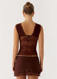 Sommers Lace Top Chocolate