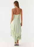 Trisette Midi Dress Lime