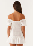 Hundred Percent Mini Dress White
