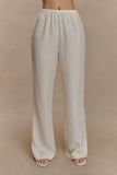 Violeta Straight Leg Pant Ivory