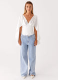 Jennifer Long Sleeve Corset Ivory