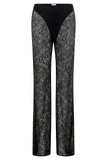 Theodosia Wide Leg Lace Pants Black