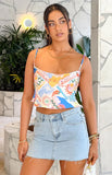 Milliana Dolce Print Crop Top