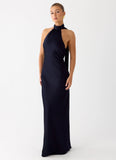 Keena Scarf Maxi Dress Navy