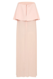 Sophia Satin Strapless Maxi Dress Peach