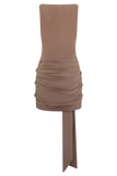 Sinead Slinky Mini Dress With Hardware Mocha